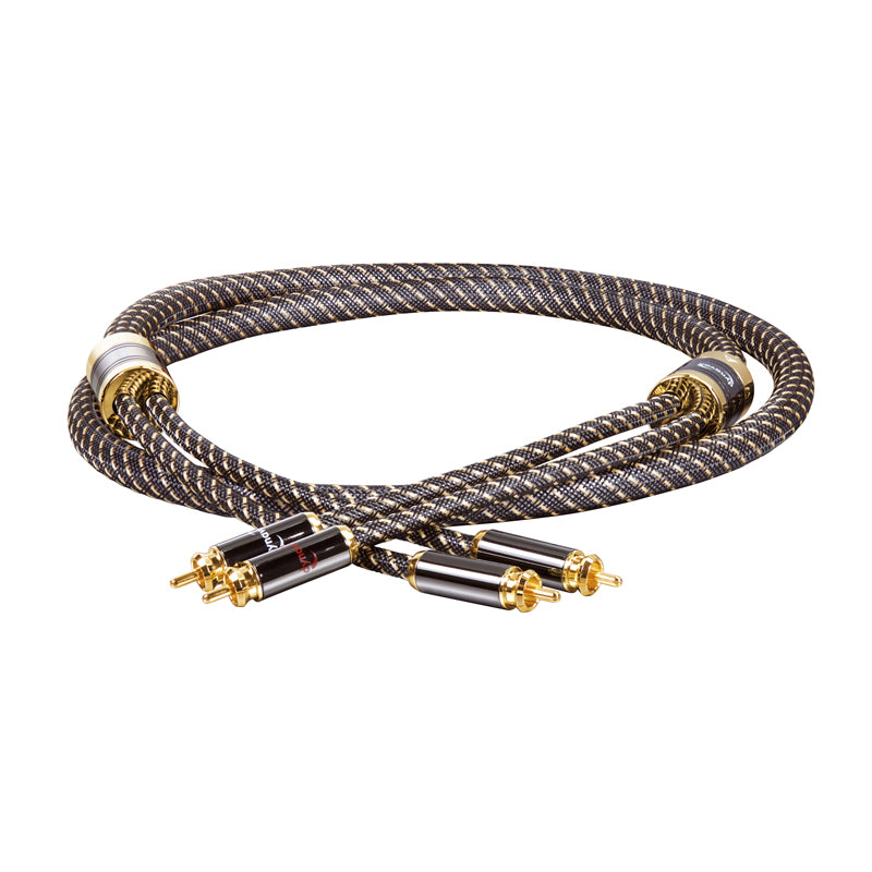Modifiziertes Dynavox Black Line Cinchkabel Stereo