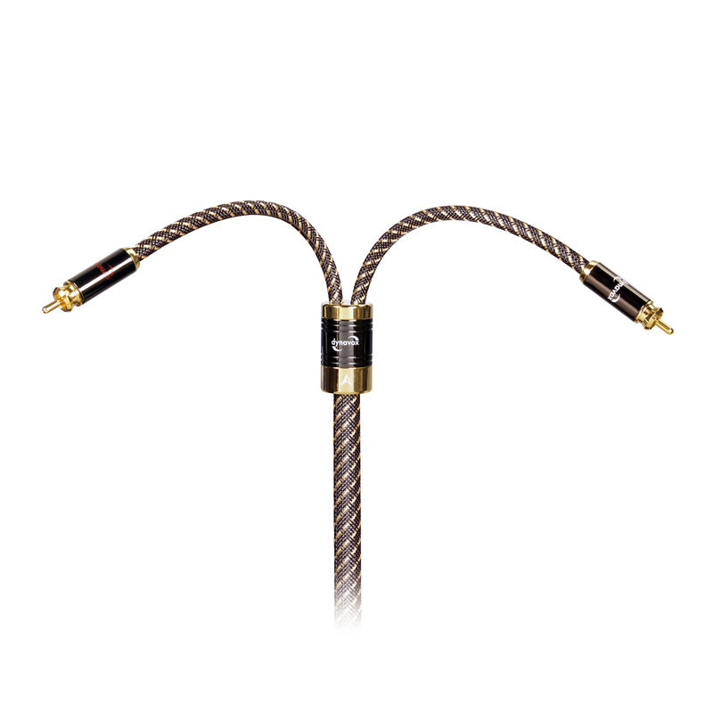 Modifiziertes Dynavox Black Line Cinchkabel Stereo