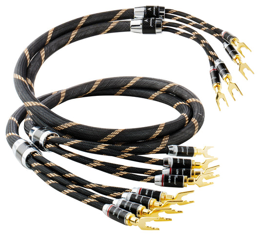 Modifiziertes Vincent High End Bi-Wire Lautsprecher Kabel