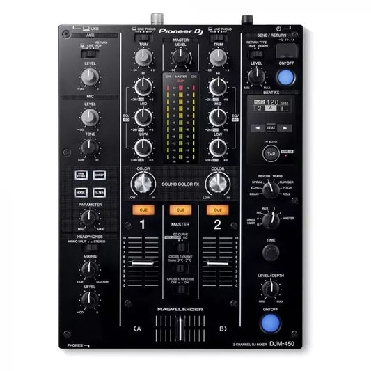 Pioneer DJM-450 2-Kanal-DJ-Mixer mit Beat FX